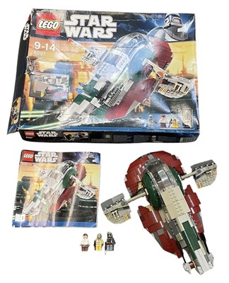 Lot 600 - LEGO; a Lego Star Wars Jango Fett's Ship Slave...