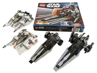 Lot 616 - LEGO; four Lego Star Wars sets comprising two...