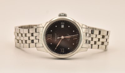 Lot 1688 - TISSOT; a lady's stainless steel 'Le Locle'...