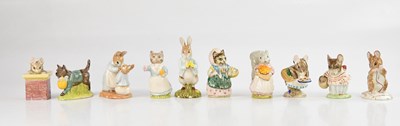 Lot 1245 - ROYAL ALBERT; ten Beatrix Pottery figures...