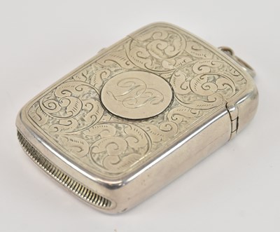 Lot 1169 - A late Victorian hallmarked silver vesta case,...