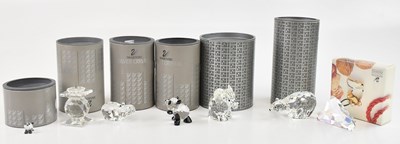 Lot 1430 - SWAROVSKI; a mixed group of crystal models...