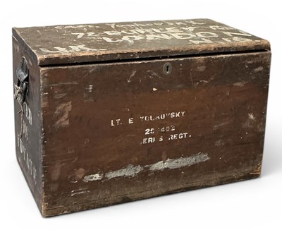 Lot 465 - An early 20th century stained pine ammunition...
