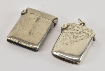 Lot 1175 - An Edward VII hallmarked silver vesta case,...