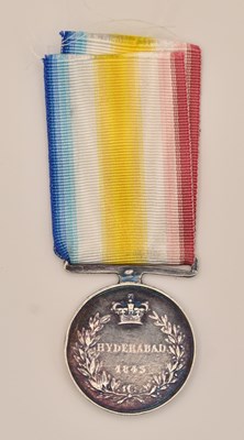 Lot 462 - A Victoria Scinde Meda Hyderabad 1843 medal,...