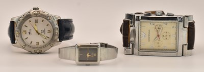 Lot 1695 - EMPORIO ARMANI; a modern gentleman's stainless...