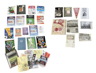Lot 495 - A quantity of assorted sporting memorabilia...