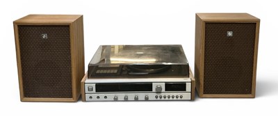 Lot 504 - SANYO; a mid century hi-fi system comprising...