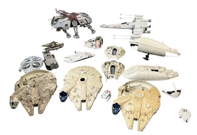 Lot 625 - STAR WARS; fourteen assorted toys and models...