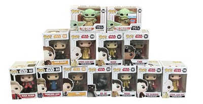 Lot 627 - STAR WARS; thirteen Star Wars Funko Pops...