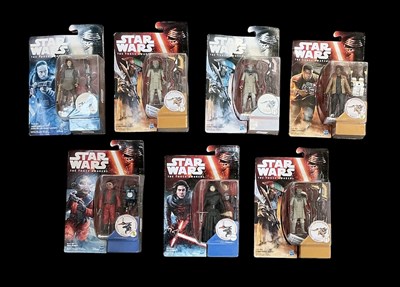 Lot 619 - STAR WARS; seven boxed Star Wars action...
