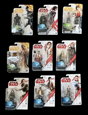 Lot 629 - STAR WARS; nine boxed action figures from the...