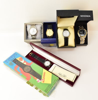 Lot 1696 - Six various gentleman's watches comprising two...