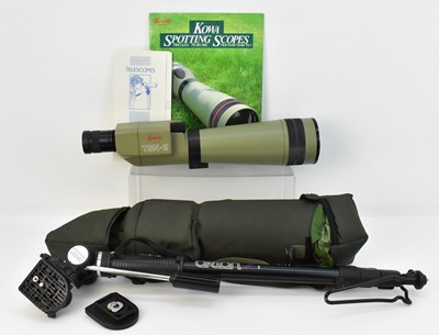 Lot 484 - A Kowa TSN2 spotting scope, 77mm, with single...