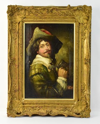 Lot 314 - A 19th century Dutch style oil on canvas,...