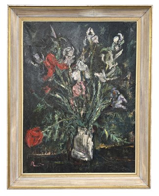 Lot 196 - LESLIE MARR (British, 1922-2021); a large oil...