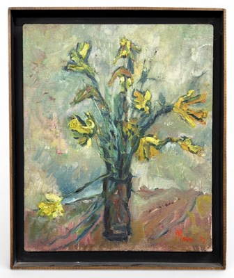 Lot 202 - LESLIE MARR (British, 1922-2021); oil on...