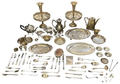 Lot 1072 - A large quantity of assorted silver plated...
