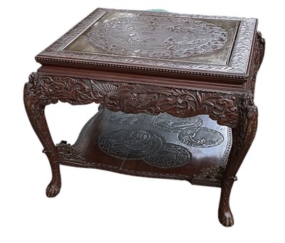 Lot 21 - A late 19th/early 20th century Chinese carved...