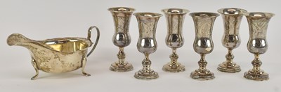 Lot 1099 - VINER'S LTD; a George VI hallmarked silver...
