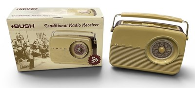 Lot 439 - A boxed TR82/97 Bush radio, traditional radio...