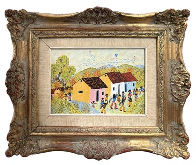 Lot 199 - DIONISIO VERAMENDEZ; oil on canvas, Venezuelan...