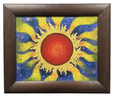 Lot 290 - UNATTRIBUTED; a modern Thai oil on board,...