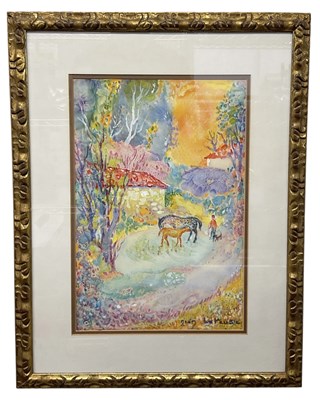 Lot 236 - JEAN LAREUSE (1925-2016); an abstract...