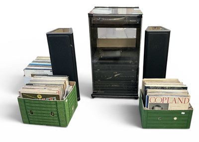 Lot 498 - TECHNIC; a mid century hi-fi system comprising...