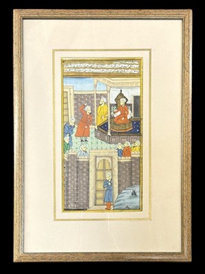 Lot 228 - A late 19th century Indian Mughal watercolour...