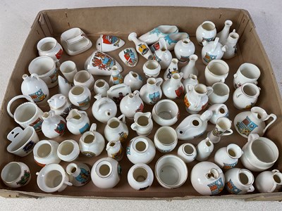 Lot 278 - W H GOSS; a quantity of crested china with...