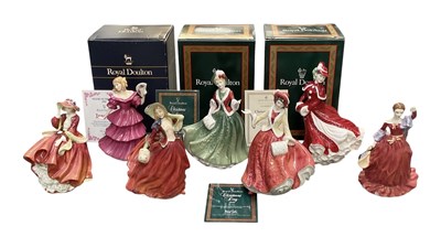 Lot 654 - ROYAL DOULTON; seven assorted porcelain...