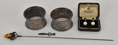 Lot 1149 - A pair of late Victorian hallmarked silver...