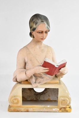 Lot 1407 - An Art Deco style painted plaster model...