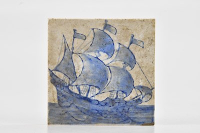 Lot 1417 - An Arts and Crafts style ceramic tile,...