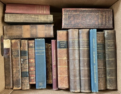 Lot 446 - A collection of books on nature and microscopy,...