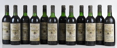 Lot 2503 - RED WINE; twelve bottles of Château Livran...
