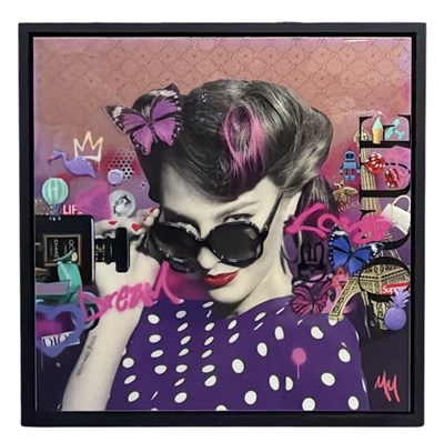 Lot 231 - MISS MASH; an original glazed mixed media,...