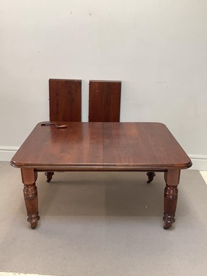 Lot 2034 - A late Victorian carved walnut extending...