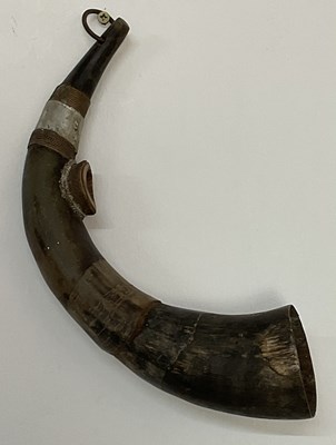 Lot 15 - An African Sudanese Dinka battle horn with...