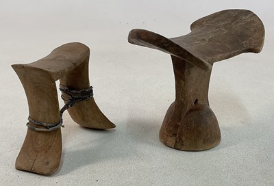 Lot 11 - AMaasai of Kenya carved wooden headrest,...