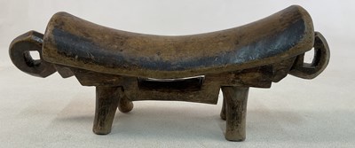 Lot 5 - An African Sudanese carved wooden Dinka (Rex)...