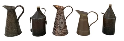 Lot 591 - A pair of early 20th century copper jugs, with...