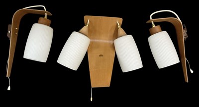 Lot 136 - A stylish Scandinavian mid century teak two...