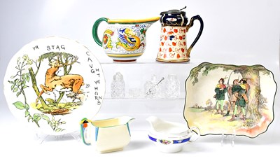 Lot 270 - A small collection of ceramics including a...