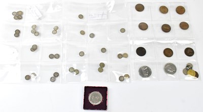 Lot 798 - A mixed lot of pre-decimal UK coinage, to...