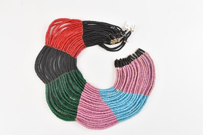 Lot 1133 - A large Zulu beaded collar necklace.