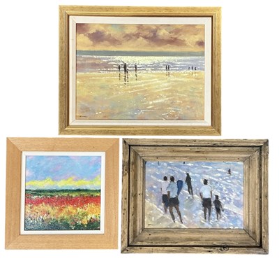 Lot 299 - PAUL ALLEN; a modern contemporary oil on board,...