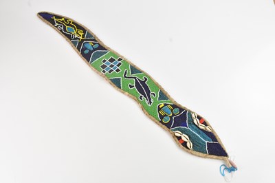 Lot 1137 - A 19th century Yoruba beaded belt in the form...