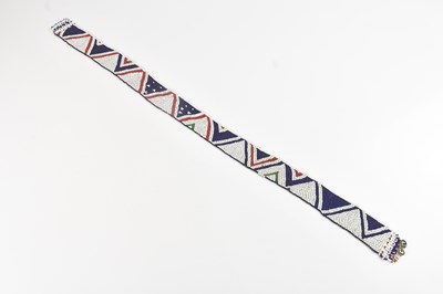 Lot 1156 - A late 19th century blue, white, green and red...
